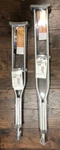 One Pair Cruches-standard Aluminum Crutches Adult Size/height Adjustable. Fixed Price $39.99.