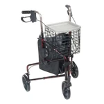 Drive Medical Deluxe 3 Wheel Aluminum Rollator, 7.5"CASTERS, Flame Red (10289RD). Fixed Price $82.95.