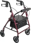 Probasics Junior Aluminum Rollator With 6 Inch Count (pack Of 1), Burgundy. Fixed Price $116.99.