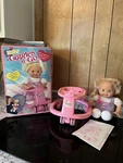1992 Tyco Vintage Baby Giggles Go Doll Motorized Walker Complete W/ Box. Fixed Price $94.99.