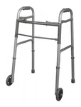 Medline Youth Two-button Folding Walker Aluminum 5 Wheels Height Adjustable 1. Fixed Price $37.83.