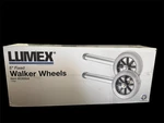 Gf 603650A Lumex 5" Fixed Walker Wheels, Rubber, Universal Design W/8 Adjustment. Fixed Price $20.00.