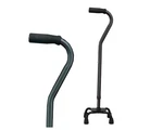 Carex Small Base Offset Quad Cane Adjustable Height, 250 Capacity, Black. Fixed Price $24.47.