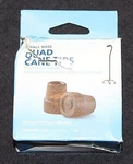 Medline Small Base Black Quad Cane Tips 1 Pair. Fixed Price $5.98.