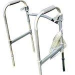 Invacare 6291-A Dual-release Folding Walker Adjustable Height Silver Aluminum. Fixed Price $67.50.
