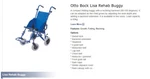 2 Large Lightweight Otto Bock Compact Lisa Strollers. Fixed Price $600.00.