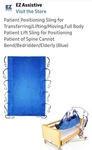 Ez Assistive Full Body Mesh Patient Lift Sling, Blue, 12 Handles, 500 Lbs. Fixed Price $22.00.