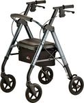 Nova Star Deluxe Rollator Walker - Extra Wide 8" Wheels, Blue Open Box. Fixed Price $259.95.