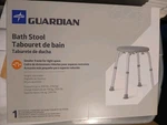 Medline Guardian Bath Stool Adjustable Height Shower Chair 300 Lb Capacity New. Fixed Price $20.00.