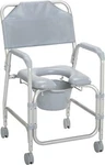 Drive Medical 11114KD-1 Shower Chair / Commode With Casters,grey. Fixed Price $205.00.
