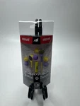 Maxell Wild Things Purple And Yellow Zebra Print Aux Ear Buds /w Built Mic. Fixed Price $11.11.