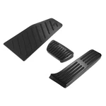 Vekauto Pcs Accelerator Gas Brake Footrest Pedal 8.66"X3.15"X1.18", Black. Fixed Price $38.84.