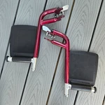Medline Transport Footrests Replacement Feet Wheelchair Black/red. Fixed Price $29.99.