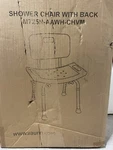 Vaunn Medical Shower/bath Chair With Back (M725N-AAWH-CHVM). Fixed Price $29.99.