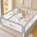 Jwpehoe Height Adjustable Bed Rail For Toddlers, Kids Safety Baby Fo.... Fixed Price $84.99.