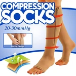 Zipper Compression Leg Calf Swelling Sock Premium Open Toe 20-30 Mmhg. Fixed Price $24.55.