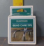 Guardian Quad Cane Tips 1/2" Grey 4 Pack -brand New In Box. Fixed Price $8.95.