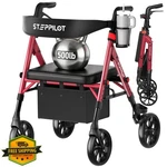 Steppilot Bariatric Rollator Walker Seat 500LB 16LB Lightweight 8" All-terrai.... Fixed Price $469.99.