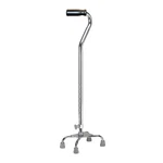 Drive Chrome Aluminum Small Base Quad Cane 30 To 39" Height. Fixed Price $22.70.