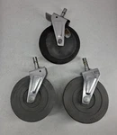 Vintage Lot Of 3 Wheels Tires 5 Inch Wheelchair Invacare Casters Pmc. Fixed Price $35.95.