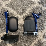 Medline Wheelchair Leg Rest Elevating Blue WCA806985HCH2 (sb). Fixed Price $78.00.