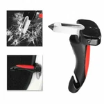 4 In 1 Emergency Hammer Tool Belt Cutter Car Cane Door Grab Assist Flashlight. Fixed Price $10.59.