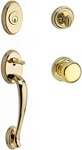 Columbus X Round Single Cylinder Handleset With Traditional Rose Brass Finish. Fixed Price $506.99.