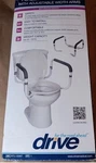 Drive Toilet Safety Rail With Adjustable Width Arms Model Rtl 12087 New Open Box. Fixed Price $18.99.