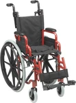 Wenzelite Wallaby Pediatric Folding Wheelchair, Red, 12 Inch. Fixed Price $550.00.