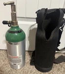 Invacare Homefill Oxygen Cylinder HF2POST9 With Case. Fixed Price $63.00.