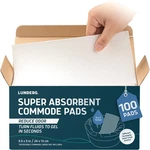 Lunderg Super Absorbent Commode Pads - Medical Grade Value Pack 100 Count For. Fixed Price $45.05.