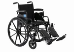 Medline K4 Lightweight Wheelchair For Adults With 20" X 16"D Seat Elev Legrests. Fixed Price $260.00.