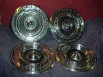 Chrysler 1958 Windsor Saratoga Set 14" Hubcaps Full Wheel Covers Good Drivers. Fixed Price $79.99.