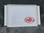 Authentic Dr. Pepper Advertisement Serving Tray Drive Restaurant Hard Acrylic. Fixed Price $399.00.