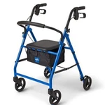 Medline Steel Rollator Walker Blue, Foldable Rolling. Fixed Price $57.00.
