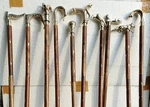 Wooden Walking Cane With Brass Handles Vintage Mixed Designs Bulk Lot 10. Fixed Price $288.00.
