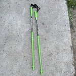Komperdell Ski Poles Foam Grips Adjustable Straps Green/black Pair. Fixed Price $25.50.