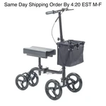 Equate EQKW501 Folding Knee Walker Alternative To Crutches, 10IN Front Wheels,. Fixed Price $81.00.