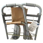 Medline Junior Lightweight Adjustable 25-32 Height Button Folding Walker. Fixed Price $42.99.