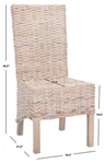 Safavieh Pembrooke Side Chair, Reduced Price 2172770232 FOX6520C-SET2. Fixed Price $241.00.