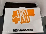 Auto Zone First Aid Case. Metal. Can Hang In Garage Or House.. Fixed Price $29.99.