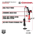 Corona Flexreach Pruner Head For TP13489 Aluminum Pole - Powerful Chain Drive !!. Fixed Price $29.99.