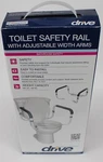 Drive Medical RTL12087 Bathroom Grab Bar For Toilets, White. Fixed Price $24.99.