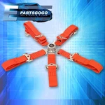 Universal 1X Red 2" 5-POINT Cam Lock Buckle Racing Seat Belt Harness Straps Kit. Fixed Price $18.99.