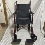 Medline Transport Wheelchair Excel Freedom 2 Foldinglightweight Red. Fixed Price $30.00.