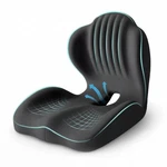 Memory Foam Seat Cushion Waist Support 2-IN-1 Coccyx Relief Black Ergonomic Back. Fixed Price $74.99.