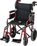 Lightweight Transport Chair With Locking Hand Brakes, 12" Rear Wheels Removable. Fixed Price $389.99.