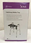 Dmi Mobility 510-1084-0301 Gray Fold Away Walker Tray W/cup Holders 16"X 11-3/4". Fixed Price $24.99.