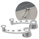 Billet Aluminum Interior Car Door Window Crank Handle Lever Set Star Design. Fixed Price $69.95.