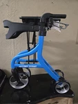 Drive Medical Nitro Sprint Foldable Rollator Walker With Seat - Tall Blue. Fixed Price $117.99.